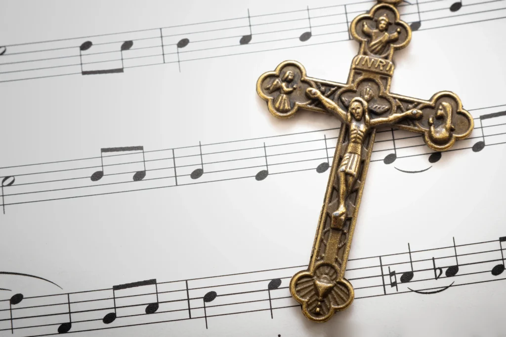 cross The cross puts a song in my heart