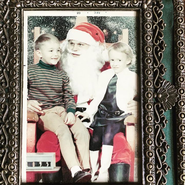 siblings_and_santa me, my brother and santa