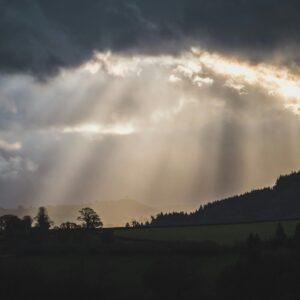 God shines through the storm